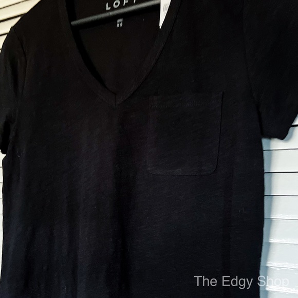 LOFT | Vintage Soft Short Sleeve V-Neck T-Shirt - Picture 2 of 6